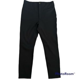 Free People Elena High Rise Black Scuba Skinny Pants Women 10 NWT Fall Essential